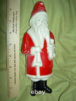 Bliss/Reed paper litho wood-on-wheels SANTA Sleigh withdolls toys reindeer replica