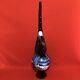 Blown 27 Glass Painted Tree Topper Finial Santa Claus Sleigh Reindeer Ornament
