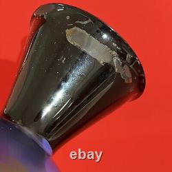 Blown 27 Glass Painted Tree Topper Finial Santa Claus Sleigh Reindeer Ornament
