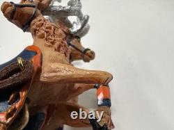 Bradford Exchange Santa Sleigh Reindeer Merry Christmas Denver Broncos Fans 2014