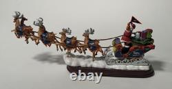 Bradford Exchange Santa Sleigh Reindeer Merry Christmas Denver Broncos Fans 2014