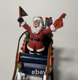 Bradford Exchange Santa Sleigh Reindeer Merry Christmas Denver Broncos Fans 2014