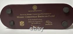 Bradford Exchange Santa Sleigh Reindeer Merry Christmas Denver Broncos Fans 2014