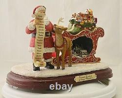 Bradford Exchange Thomas Kinkade Almost Christmas Santa, Sleigh & Reindeer