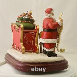 Bradford Exchange Thomas Kinkade Almost Christmas Santa, Sleigh & Reindeer