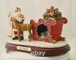 Bradford Exchange Thomas Kinkade Almost Christmas Santa, Sleigh & Reindeer