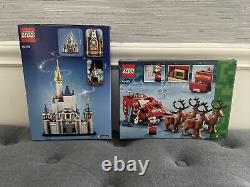 Brand New LEGO Mini Disney Castle #40478 + Santas Sleigh with Reindeers 40499 NEW
