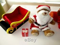 Build a Bear-Christmas-Santa's Sleigh-Reindeer-Mr & Mrs Moose-Frosty-Holiday Lot