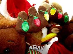 Build a Bear-Christmas-Santa's Sleigh-Reindeer-Mr & Mrs Moose-Frosty-Holiday Lot