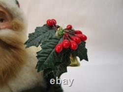 Byers Choice Carolers 2000 Santa with Gold Sleigh and Reindeer