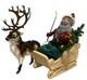 Byers' Choice Santa In Sleigh Caroler With Caribou, Retired Caroler