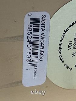 Byers' Choice Santa In Sleigh Caroler With Caribou, Retired Caroler