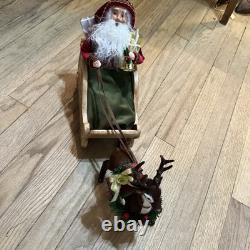 Byers Choice Sleigh Santa With Reindeer 2025