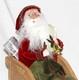 Byers Choice Sleigh Santa With Reindeer Caroler New Free Priority Shipping