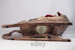Byers' Choice'Storybook Santa' In Reindeer Sleigh 2015 #ZSS11 LE LARGE NEW