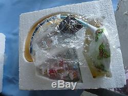 CHRISTOPHER RADKO MIDNIGHT MAGIC 3pc SET SANTA SLEIGH, REINDEER, VICTORIAN HOME