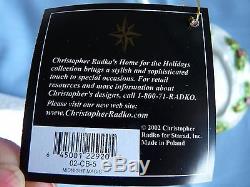 CHRISTOPHER RADKO MIDNIGHT MAGIC 3pc SET SANTA SLEIGH, REINDEER, VICTORIAN HOME