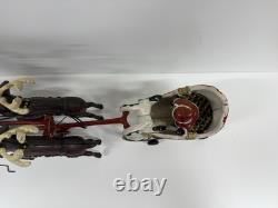 Cast Iron Santa Claus Sleigh & 8 Reindeer Christmas hubley style holiday vintage