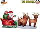 Christmas Airblown Inflatable Santa Sleigh Reindeer Yard Decoration Led Lights