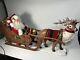 Christmas Animated Santa Sleigh & Reindeer Musical Holiday Creations 1998 Works