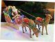 Christmas Decor Santa Riding In A Sleigh With Reindeers, Christmas Tabletop