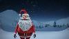 Christmas Flying Santa Sleigh Reindeer S At Night Animated Motion Graphic