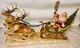 Christmas Home Art Jewelry Santa's Sleigh Reindeer Holiday Decoration Handmade
