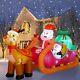 Christmas Inflatable Santa Claus 8ft Santa Sleigh Reindeer Led Light Decoration