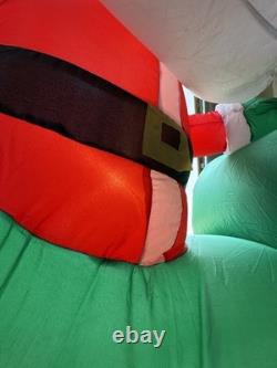 Christmas Inflatable Santa Claus Reindeer Sleigh Blowup Yard Decoration 12.5ft