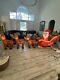 Christmas Inflatable Santa Claus Reindeer Sleigh Blowup Yard Decoration 96