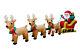 Christmas Inflatable Santa Claus On Sleigh With Three Reindeer Decoration