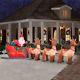 Christmas Inflatable Santa Reindeer Sleigh Outdoor Xmas Decoration Garden Yard
