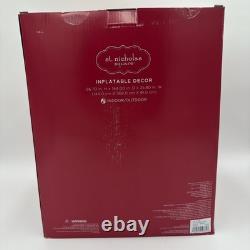 Christmas Inflatable Santa Sleigh & Reindeer 12'x5.5' NEW St. Nicholas Square