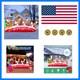 Christmas Inflatables 10 Ft Long Santa Sleigh And Reindeer Decor Built-in C