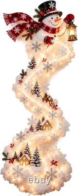 Christmas Magic Trail Wall Lights, Santa Sleigh Reindeer Hanging Decor D