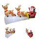 Christmas Outdoor Santa Claus, Sleigh And 2 Reindeer Set Lighted Inflatable 8
