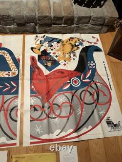 Christmas Plywood Pattern Outdoor Display Sleigh Reindeer Santa by Douglas Fir