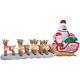 Christmas Santa Rudolph Reindeer Bumble Sled Sleigh Airblown Inflatable 16 Ft