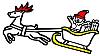 Christmas Santa S Sleigh Drawing For Kid S Santa Claus Reindeer Ride Draw