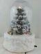 Christmas Tree Air Blow Snow Globe Music Box Fiber Optic Santa Sleigh Reindeer