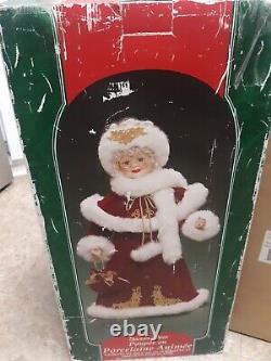 Complete Holiday Set-Holiday Creations Sleigh & Santa's Best Mrs Clause & Tree