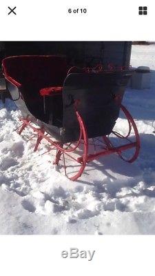 Cutter Santa Christmas Sleigh Horse Reindeer Prop Decoration