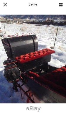 Cutter Santa Christmas Sleigh Horse Reindeer Prop Decoration