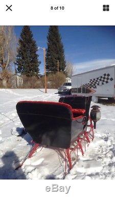 Cutter Santa Christmas Sleigh Horse Reindeer Prop Decoration