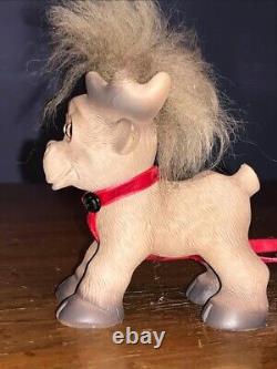 Dam Troll Doll Santa Set with Sleigh and Reindeer, New but Open Box, Free Ship