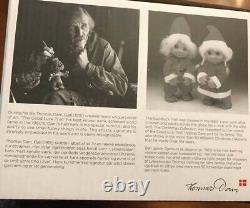 Dam Troll Doll Santa Set with Sleigh and Reindeer, New but Open Box, Free Ship