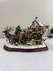 Danbury Mint Christmas Bullldog Bulldogs Santa Sleigh Reindeer Tree Rare