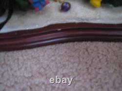 Danbury Mint Sheltie Christmas Sleigh Santa Reindeer Tested and Works See Notes