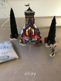 Department 56 Santas Sleigh Launch Northpole Series Gift Set 2001 Retired