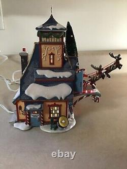 Department 56 Santas Sleigh Launch Northpole Series Gift Set 2001 Retired